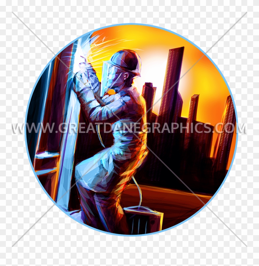 High Rise Welder - Art Clipart
