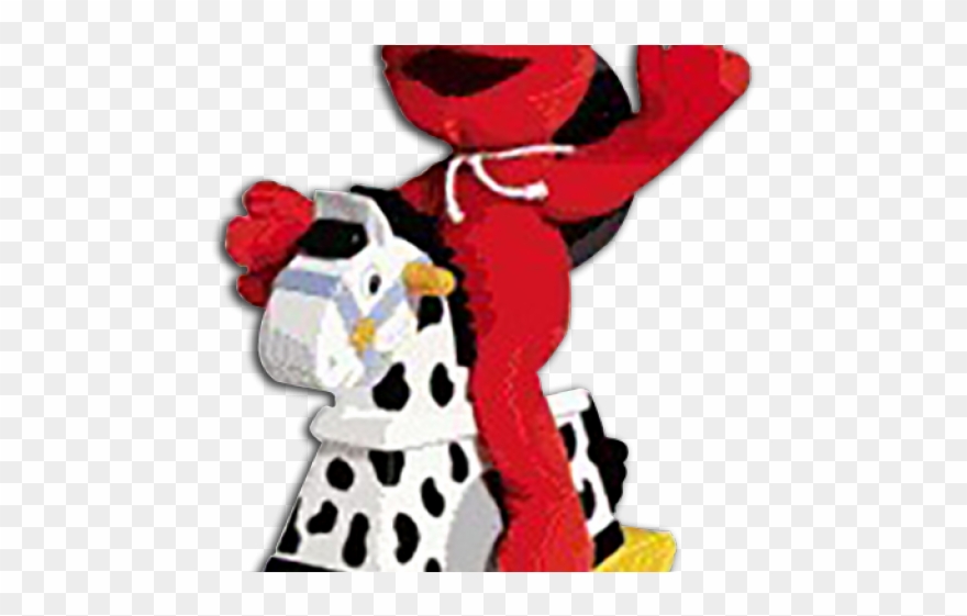 Oscar The Grouch Clipart Ernie And Bert - Elmo On A Horse - Png Download