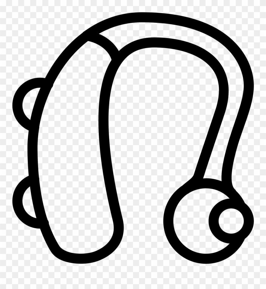 Hearing Aid Icon - Drawing Of A Hearing Aid Clipart