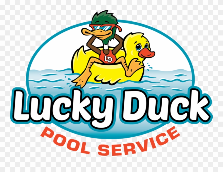 Lucky Duck Pool Service Clipart