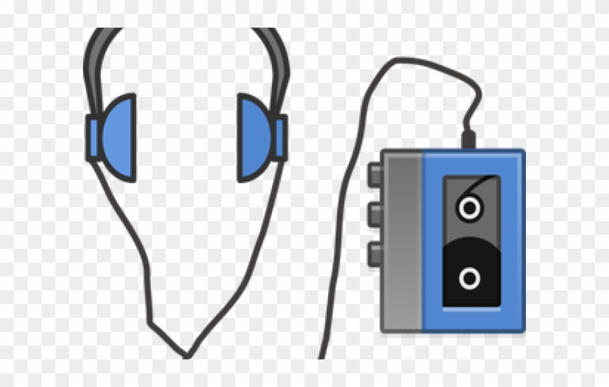 Radio Clipart Tape Player - Cassette Tape Player Clipart - Png Download