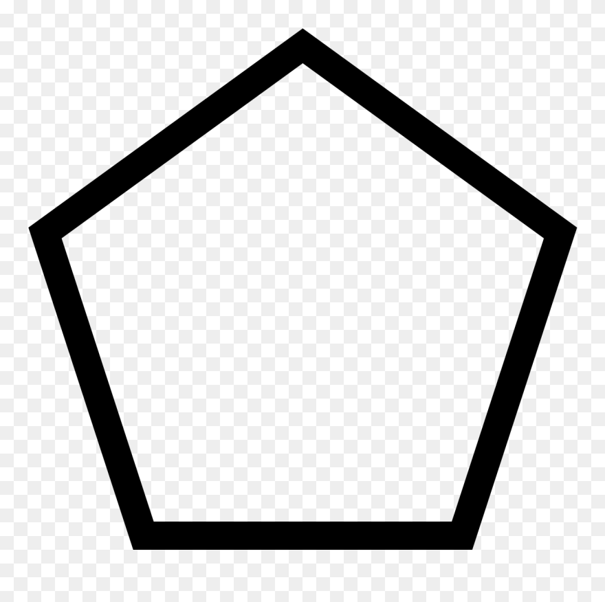 File - Screw Head - Pentagon External - Svg - Pentagon Outline Clipart