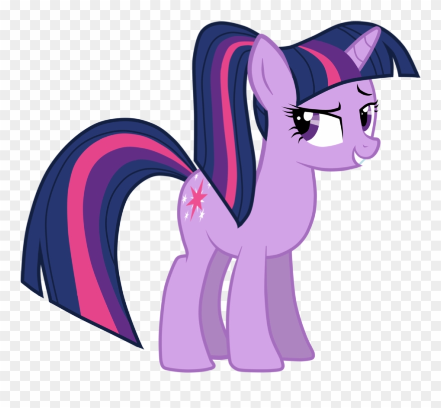 Twilight Sparkle Rainbow Dash Pinkie Pie Pony Derpy - Mlp Twilight Sparkle Ponytail Clipart