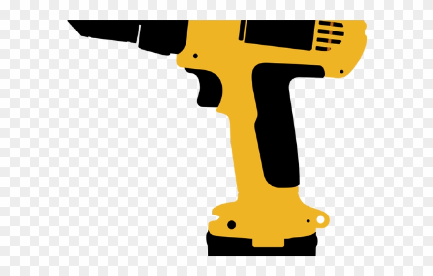 Screwdriver Clipart Power Tool - Electric Drill Clipart - Png Download