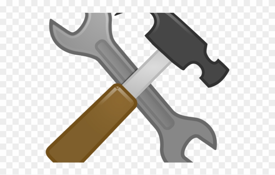 Screwdriver Clipart Hammer Tool - Wrench And Hammer Clipart - Png Download
