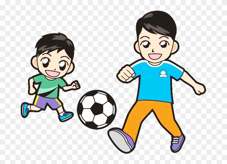 Child Clip Art Play Soccer Parent Picture - Child Playing Soccer Clip Art - Png Download
