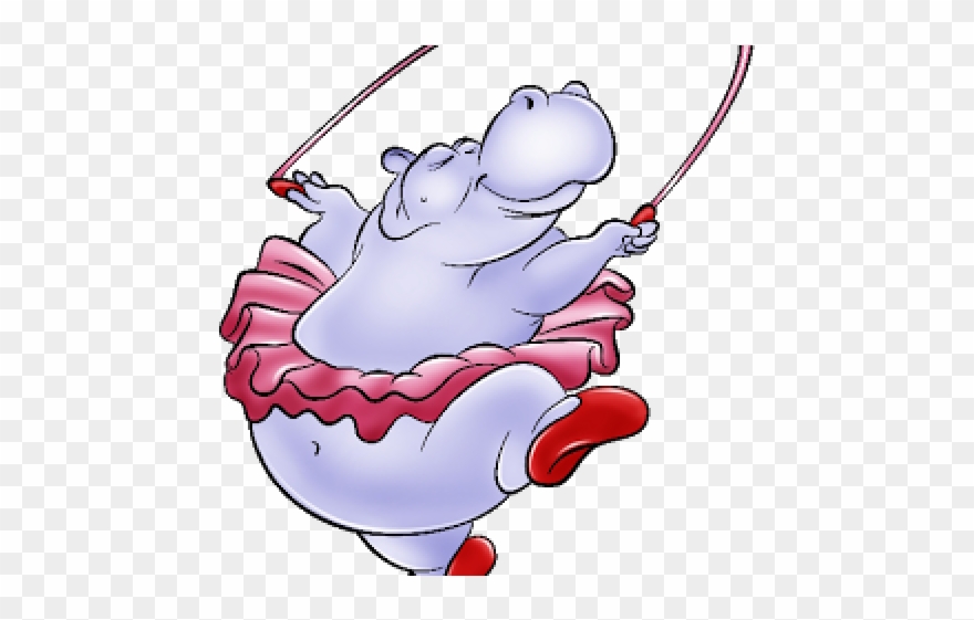 Hippopotamus Clipart Christmas Hippo - Funny Hippo Cartoon - Png Download