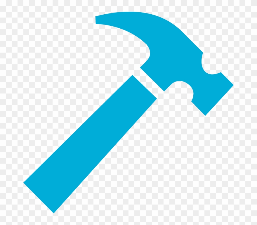 Hfh Icon Hammer Blue - Portable Network Graphics Clipart