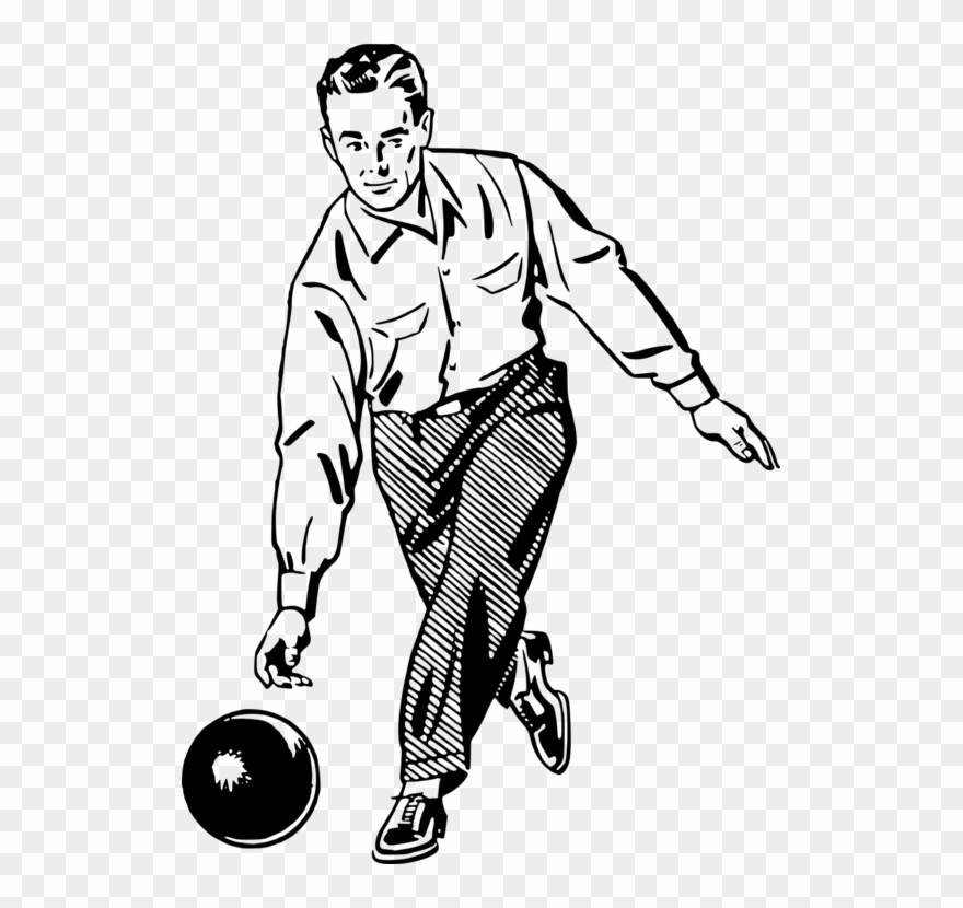 Bowling Pin Bowling Balls - Vintage Bowling Clip Art - Png Download