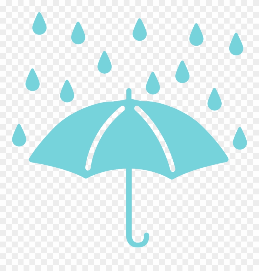 And Function Normally On A Rainy Day - Rainy Day Umbrella Clipart - Png Download