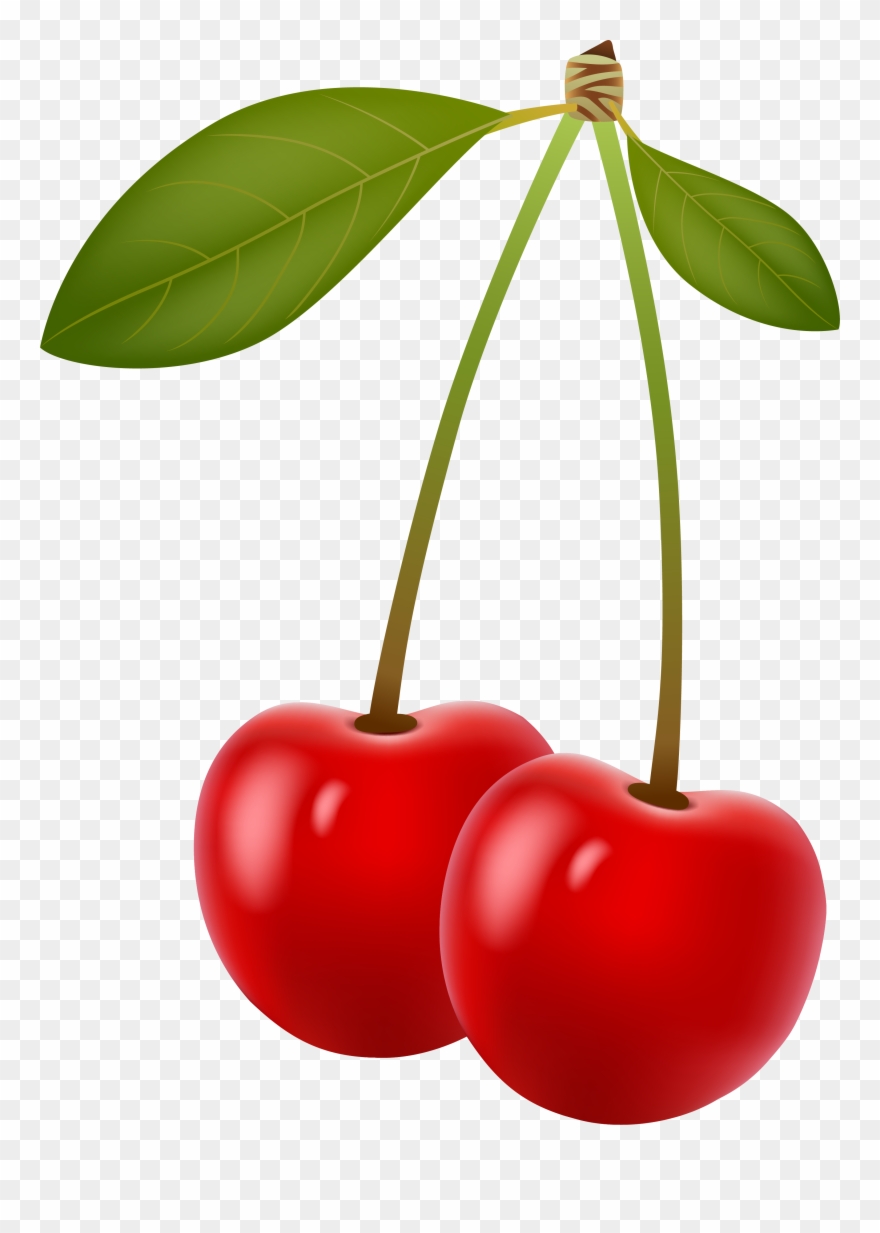 Svg Freeuse Library Cherry Clip Art Red - Cerezas Png Transparent Png