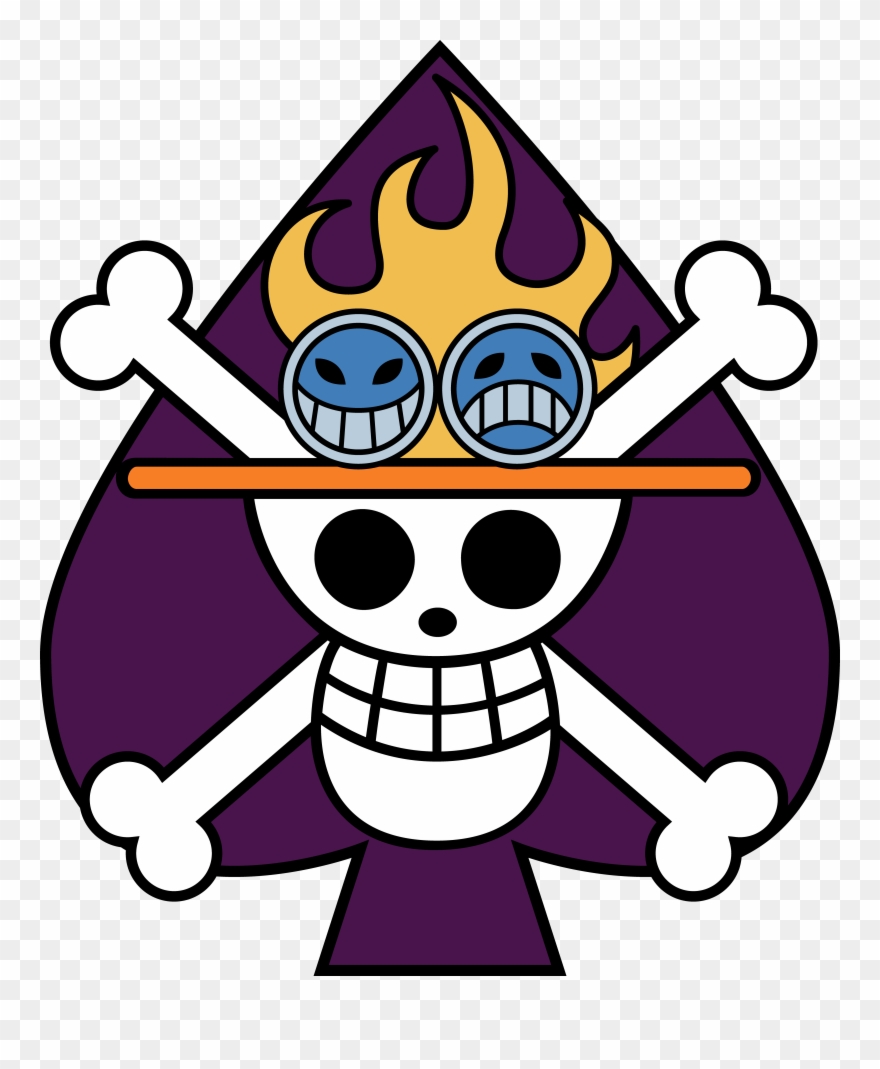 Aceflag - One Piece Jolly Roger Ace Clipart