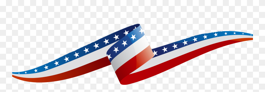 Ribbon Google Search Project - Red White Blue Ribbon Clip Art - Png Download