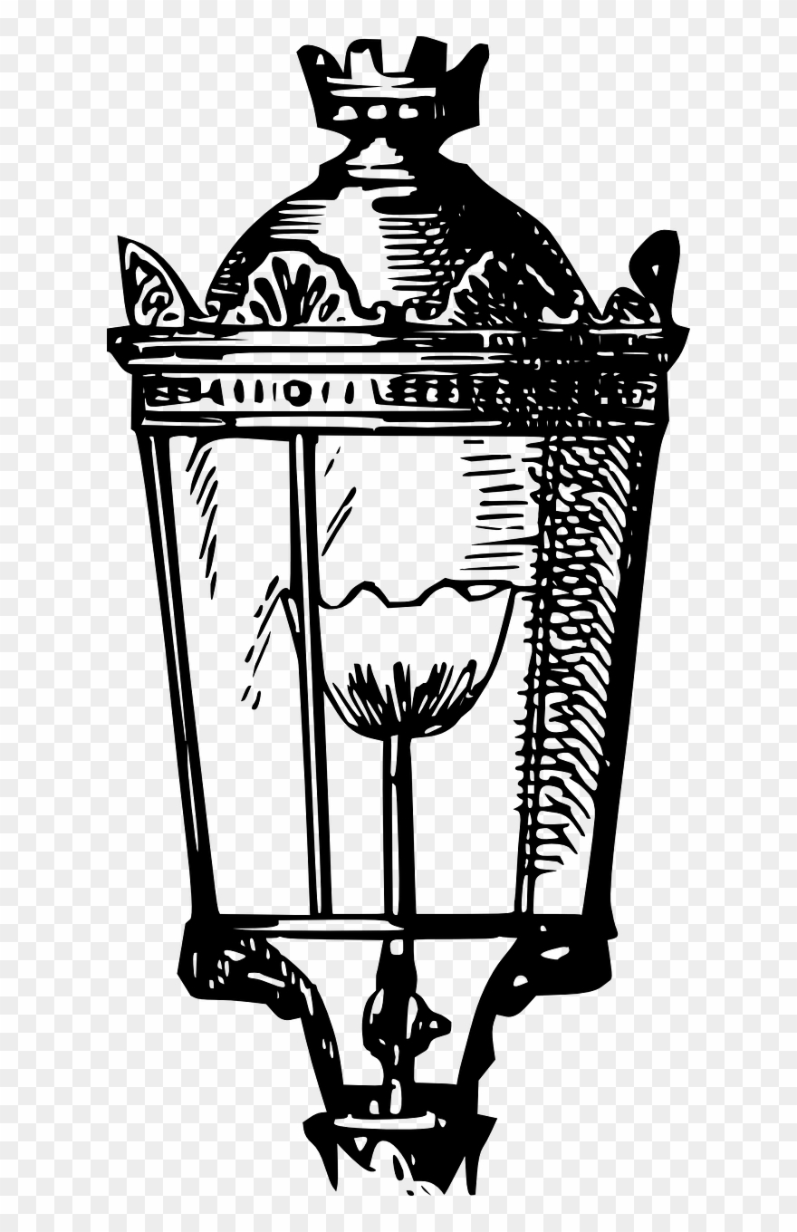 Victorian Clipart Lantern - Lamparas Antiguas De Calle - Png Download