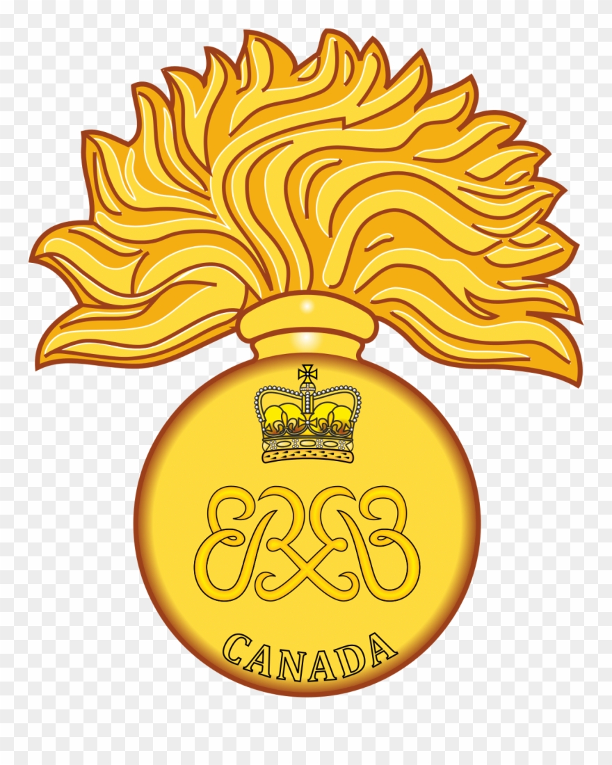 The Canadian Grenadier Guards - Grenadier Guards Cap Badge Clipart