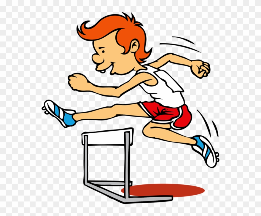 Jumping Clipart Energetic Kid - Dessin De Sportif En Couleur - Png Download