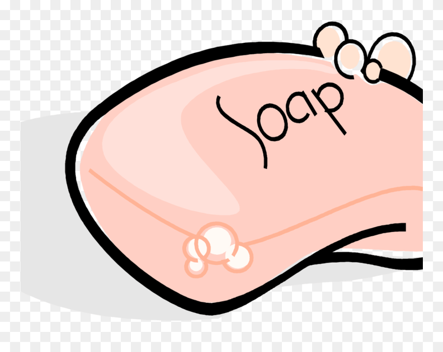 Free Stock Cartoon Clipart Soap - Bar Of Soap Clipart - Png Download