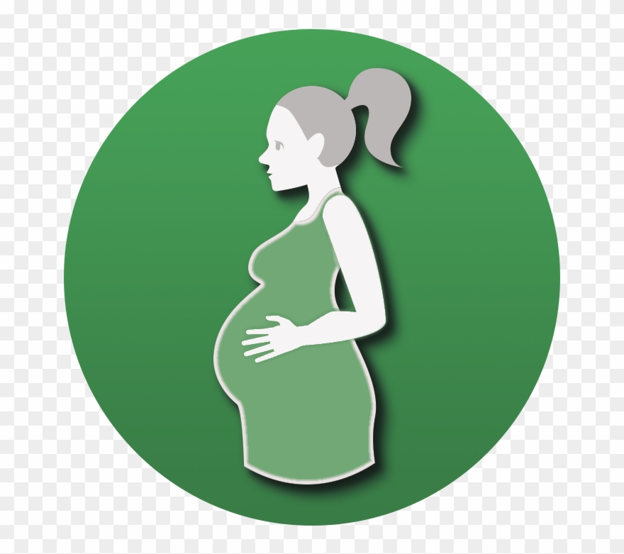 Free Pregnancy Testing - Green Pregnancy Icon Clipart