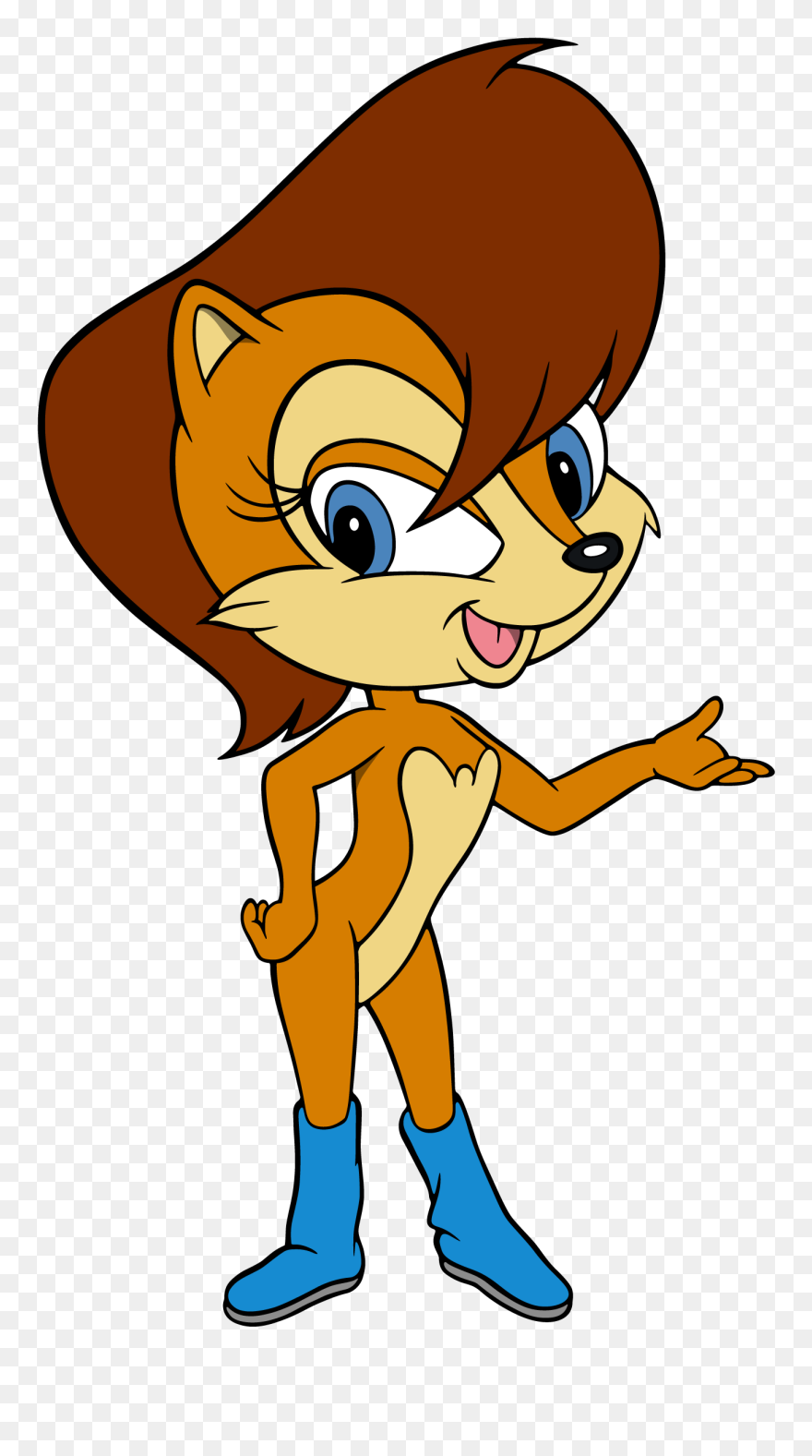 Classic Sally Acorn Clipart