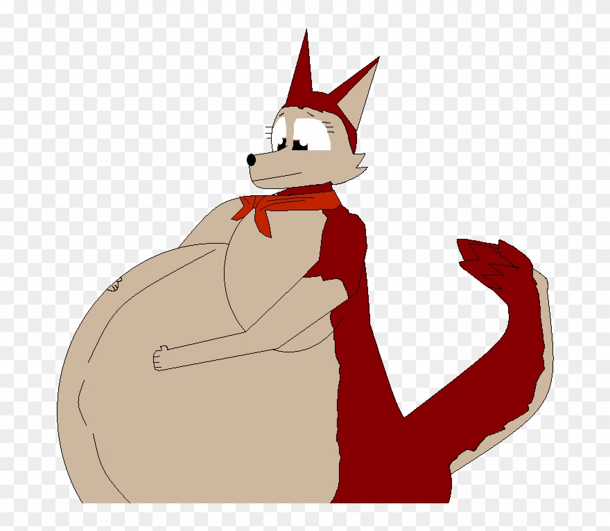 Big Red Jenna - Pregnant Tails Fur Affinity Clipart
