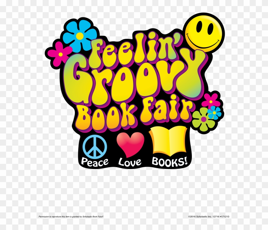 K-6 Plan Upcoming Spring Fling - Feelin Groovy Book Fair Clipart