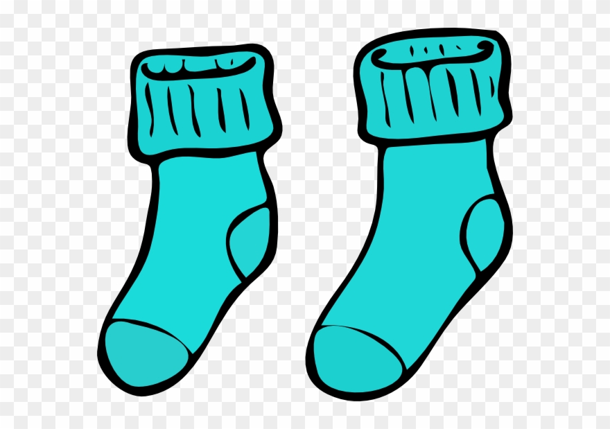 Download Free Printable Clipart And Coloring Pages - Colouring Pictures Of Socks - Png Download