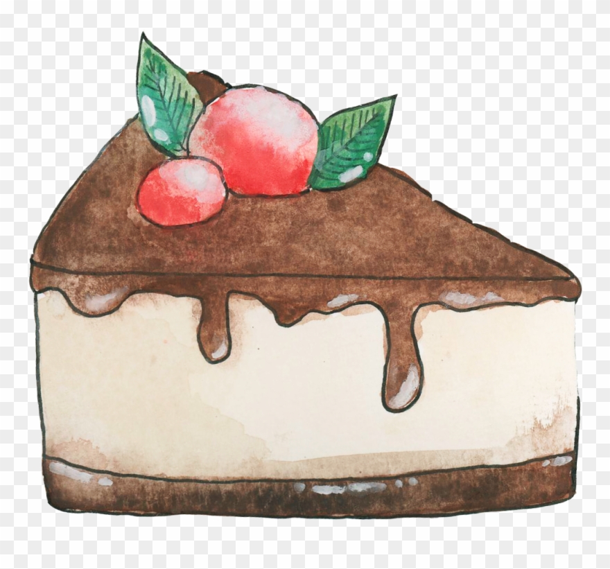 Graphic Transparent Library Cheesecake Drawing Vanilla - Drawn Cheesecake Png Clipart