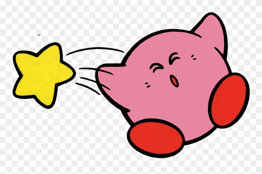 Some More Artwork Of Kirby Moving Around In - Nike Zoom Kd Line Clipart