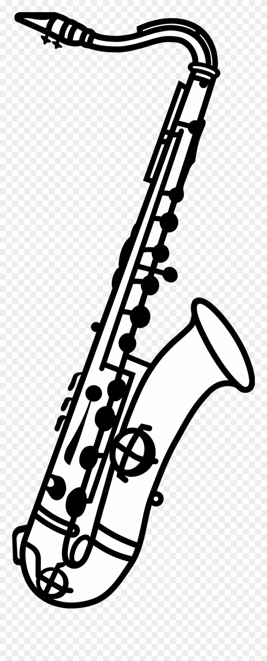 Clip Transparent Clarinet Clipart Drawn - Png Download