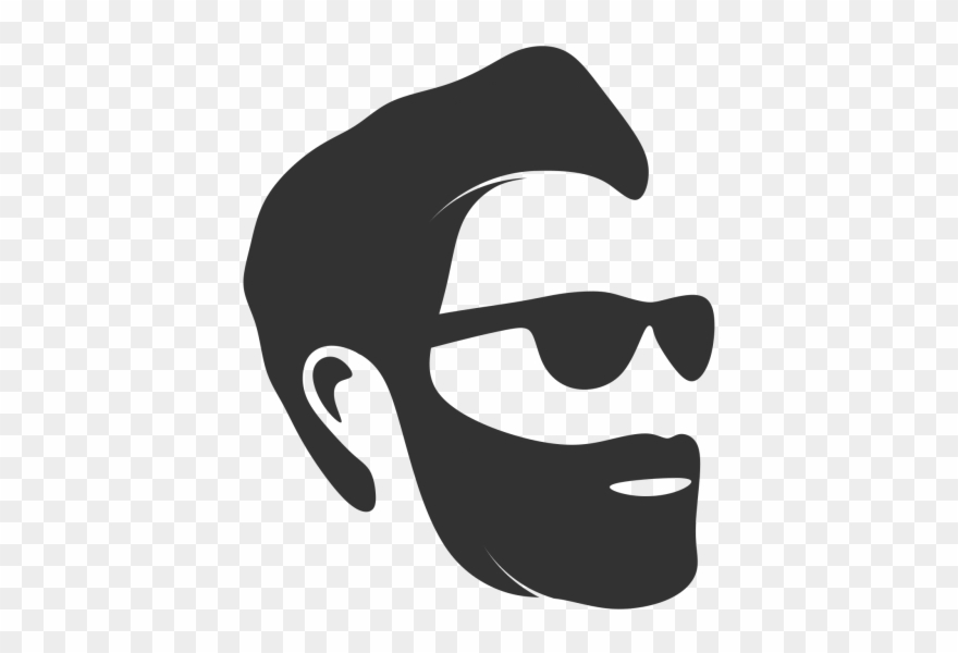 Man Face Logo - Illustration Clipart