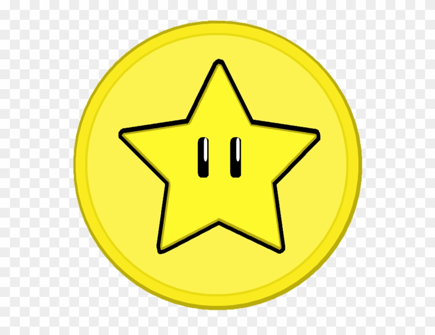 Mario Brothers Coin Svg Files - Super Mario Star Coin Clipart