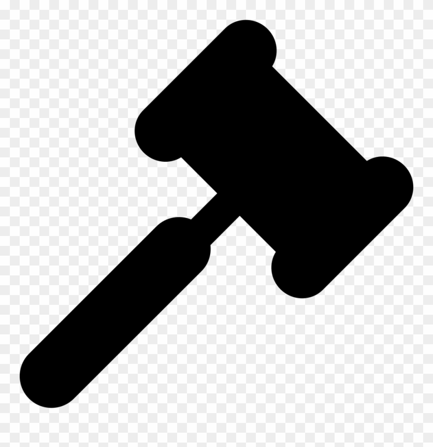 Man Clipart Hammer - Mazo De Juez Silueta - Png Download