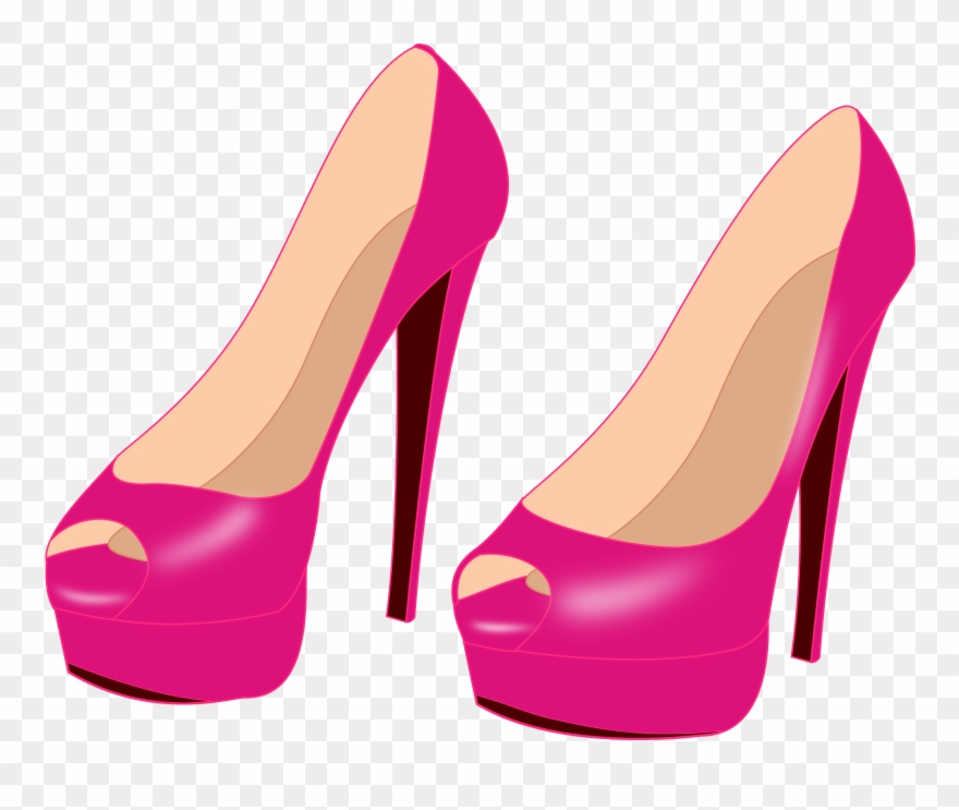 Discover - Pink High Heels Clip Art - Png Download
