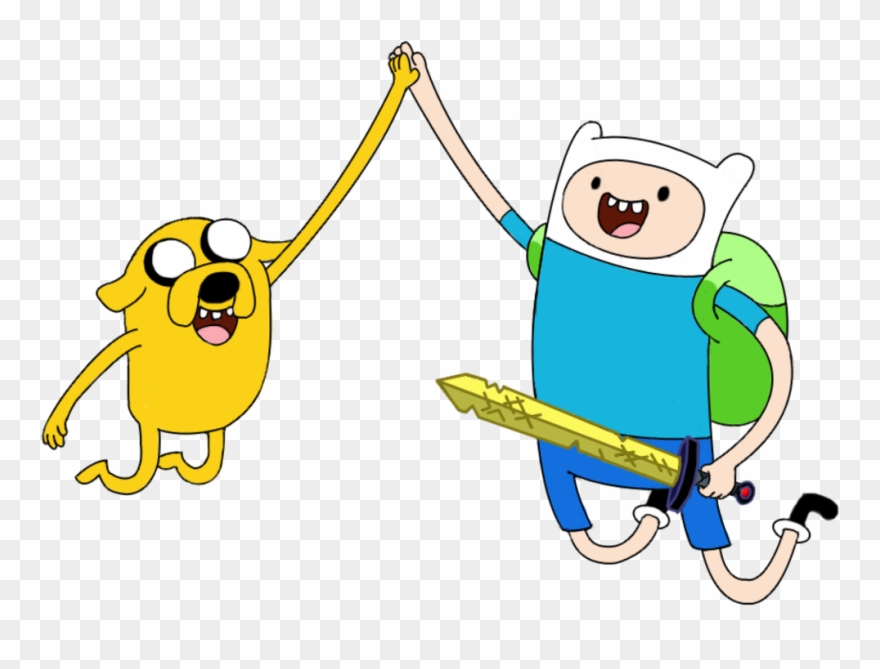 Geek Clipart Jumps - Finn And Jake Png Transparent Png