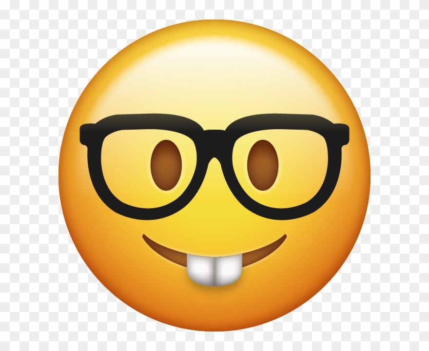 Banner Transparent Download Download Nerd Emoji Icon - Emojis Nerd Clipart