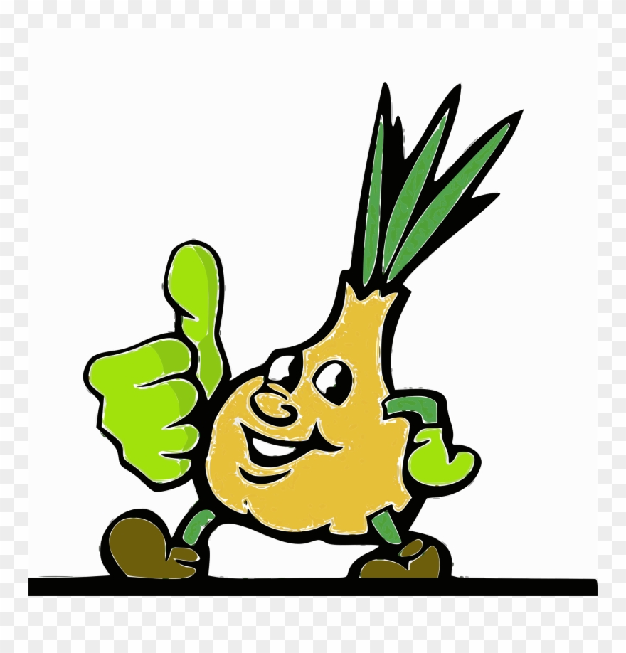 Onion With Thumb Up Icons Png - Bawang Animasi Png Clipart