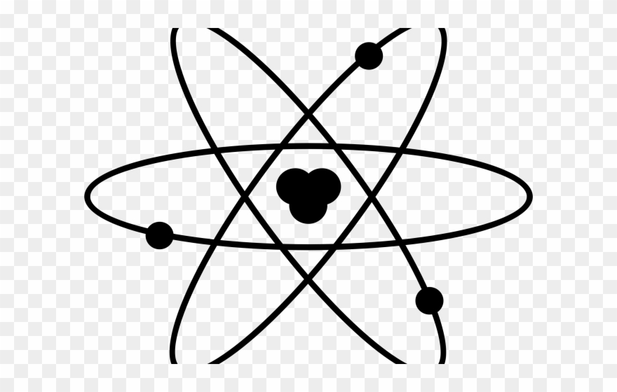 Mayonnaise Clipart Black And White - Atomic Model Black And White - Png Download