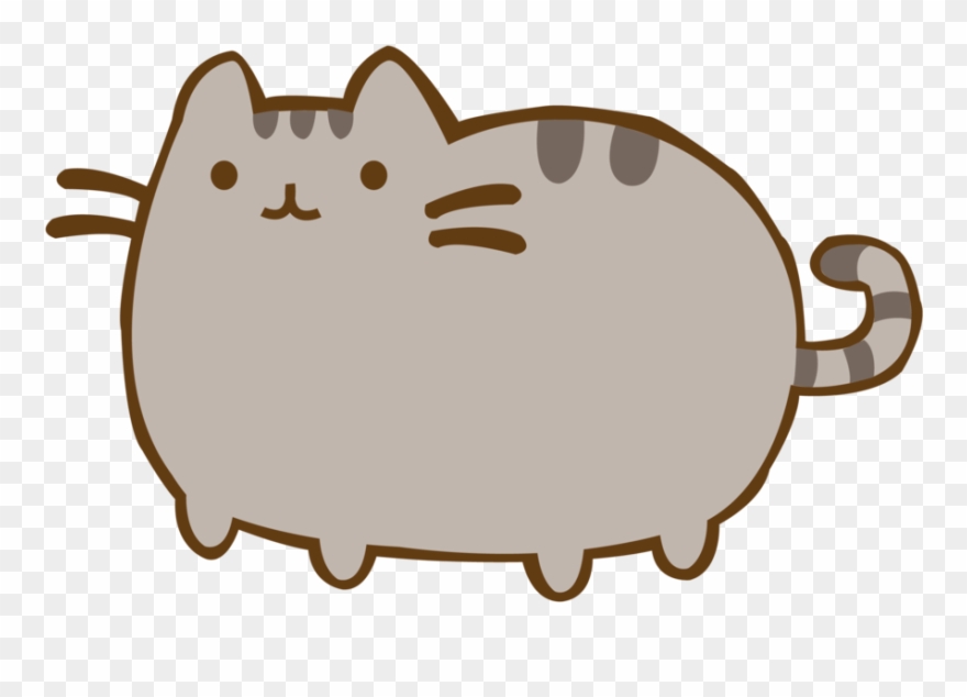 Cat Pusheen Felidae Female Clip Art - Hi Cartoon Cat Gif - Png Download