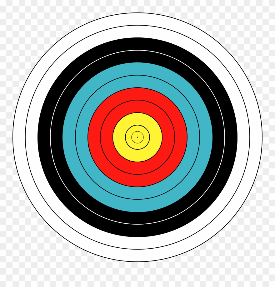 Archery Bullseye Cliparts - Archery Target Png Transparent Png