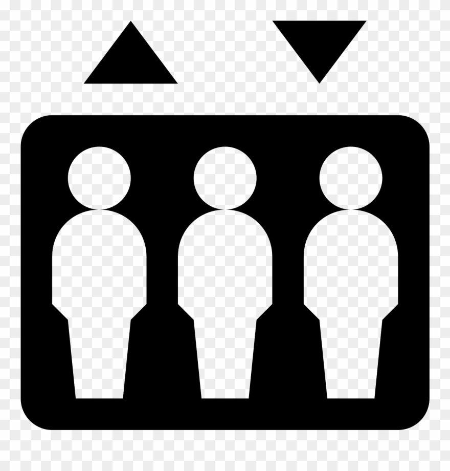 Elevator Vector Png Free Library - White Icon Eleveter Clipart