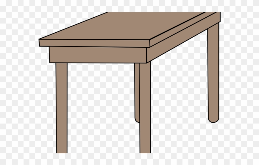 Desk Clipart Vector School - Standard Student Table Sizes - Png Download