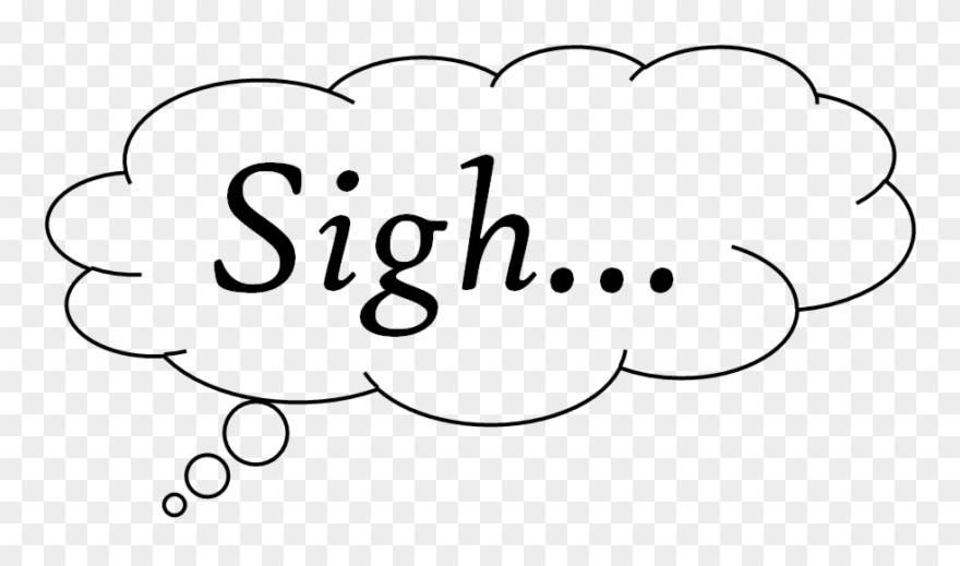 Heavy - Sigh Word Clipart