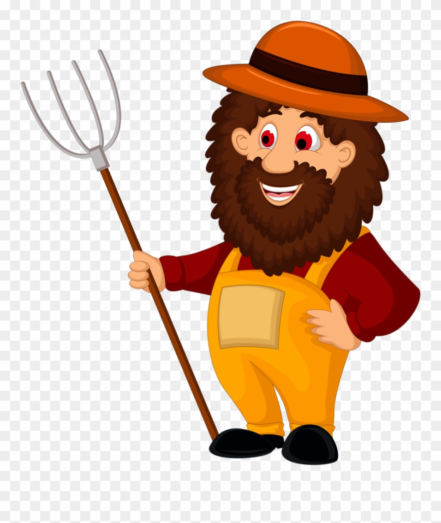 Clip Art, Farm Gate, Characters, Illustrations - Farmer Cartoon Png Transparent Png