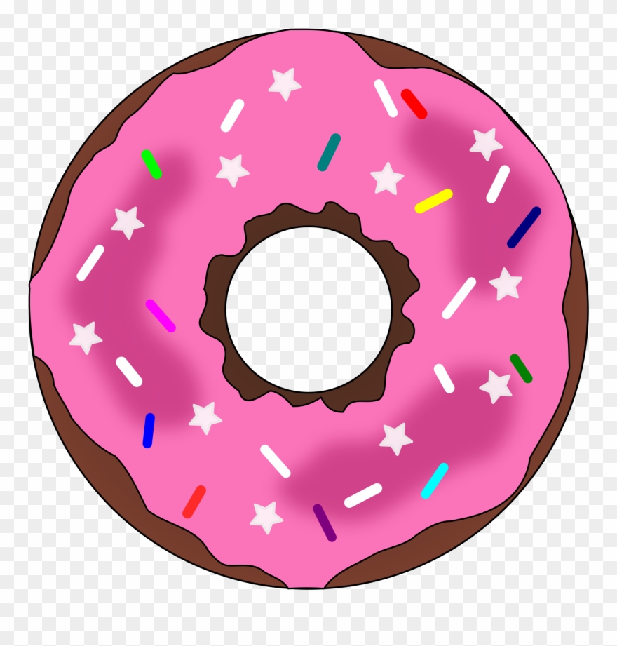 Dessert Clipart Doughnut - Donut Png Transparent Png