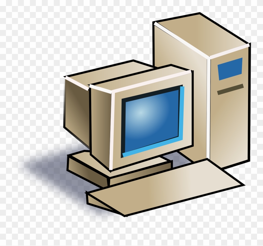 Steps To Take Before Giving Your Old Computer To A - Old Computer Clipart - Png Download