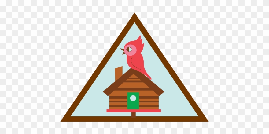 For Brownies - Brownie Cabin Camper Badge Pdf Clipart