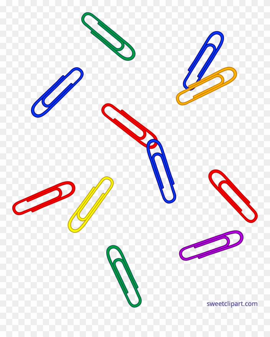 Office Paper Clips Clip Art Sweet - Paper Clips Clipart Png Transparent Png
