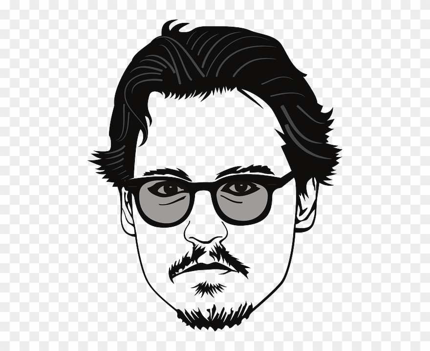 Johnny Depp Coloring Pages Clipart