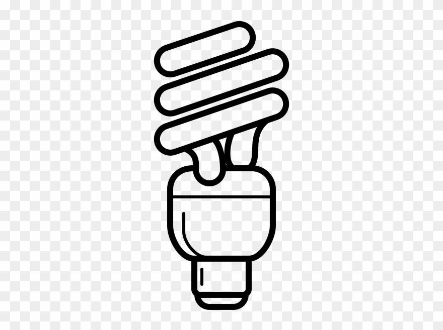 Light Bulb Rubber Stamp - Incandescent Light Bulb Clipart