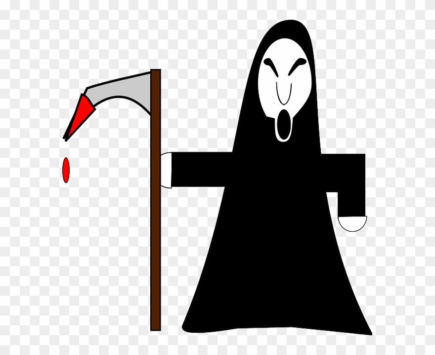 Death Png - Grim Reaper Png Cartoon Clipart